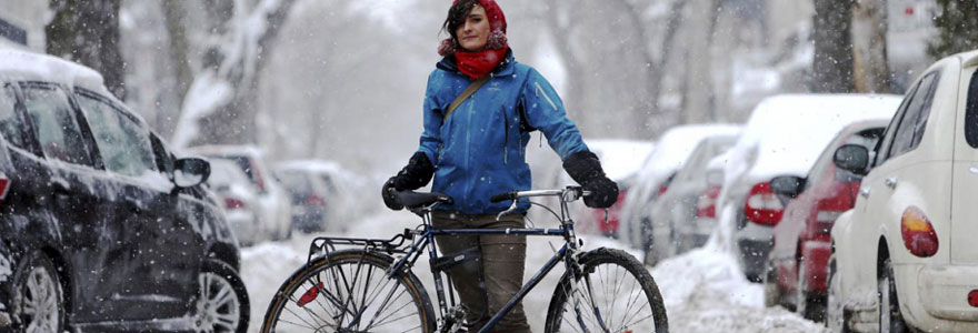 faire du vélo en hiver